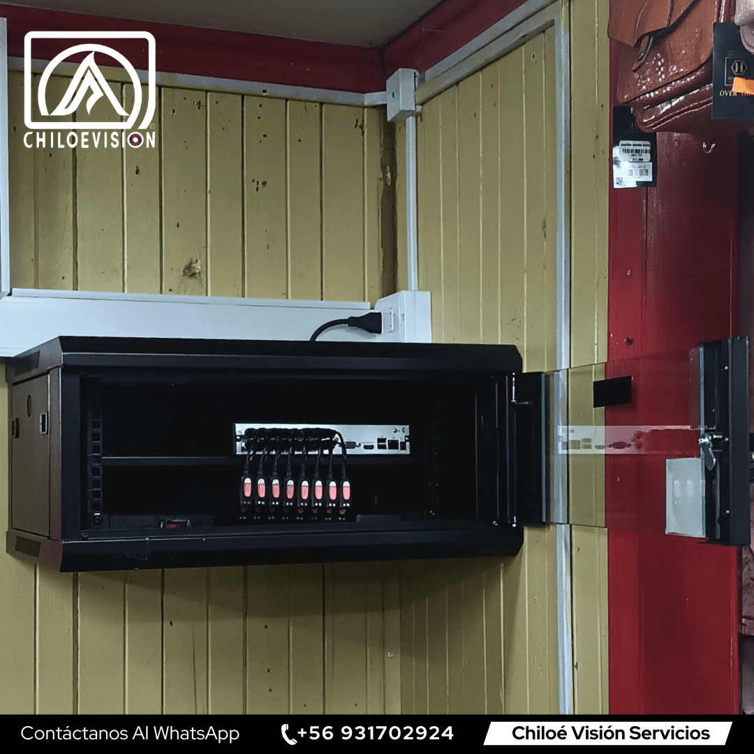 Instalacion de gabinetes para CCTV en Chiloé
