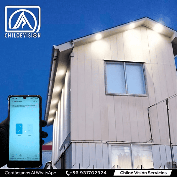 instalación de iluminación domótica para casas en chiloé