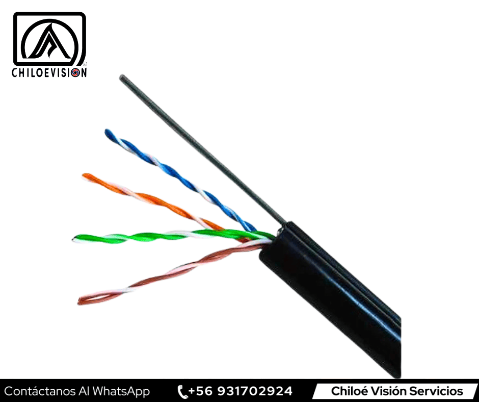 Cable UTP Exterior con Mensajero de Acero