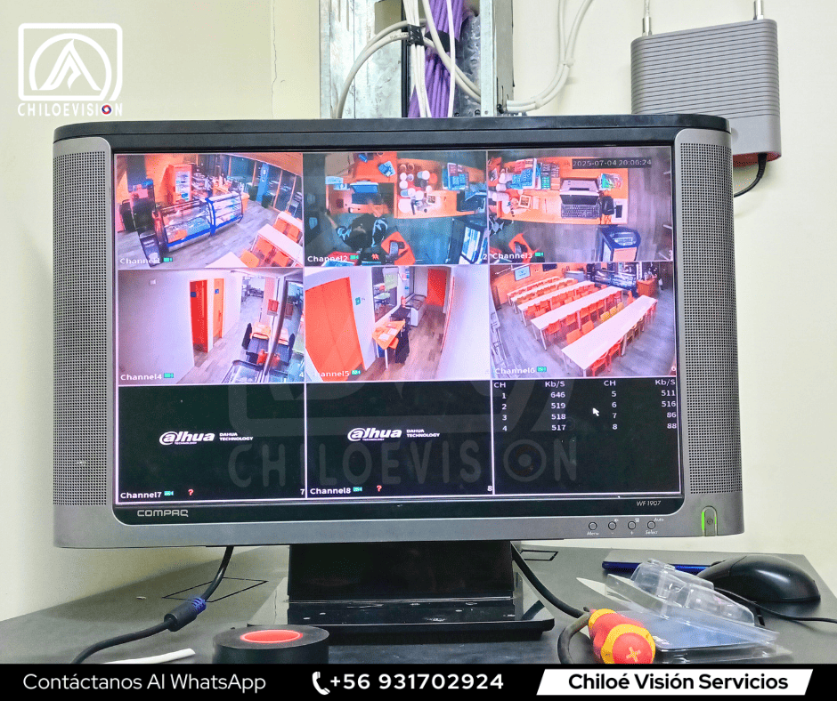 Monitores para Videovigilancia en Castro y Alrededores de Chiloé