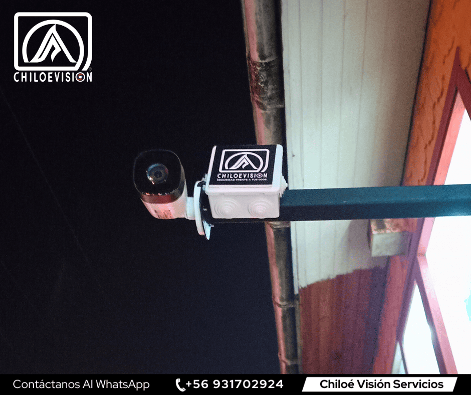Instalación de cámara de seguridad en Castro, Chiloé