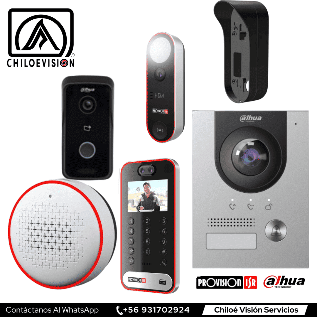 Video Porteros, Mirillas, Timbres y Accesorios para Cámaras, Alarmas y Video Porteros en chiloe