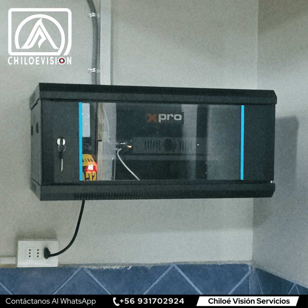 Instalación de Rack para CCTV en Castro Chiloé