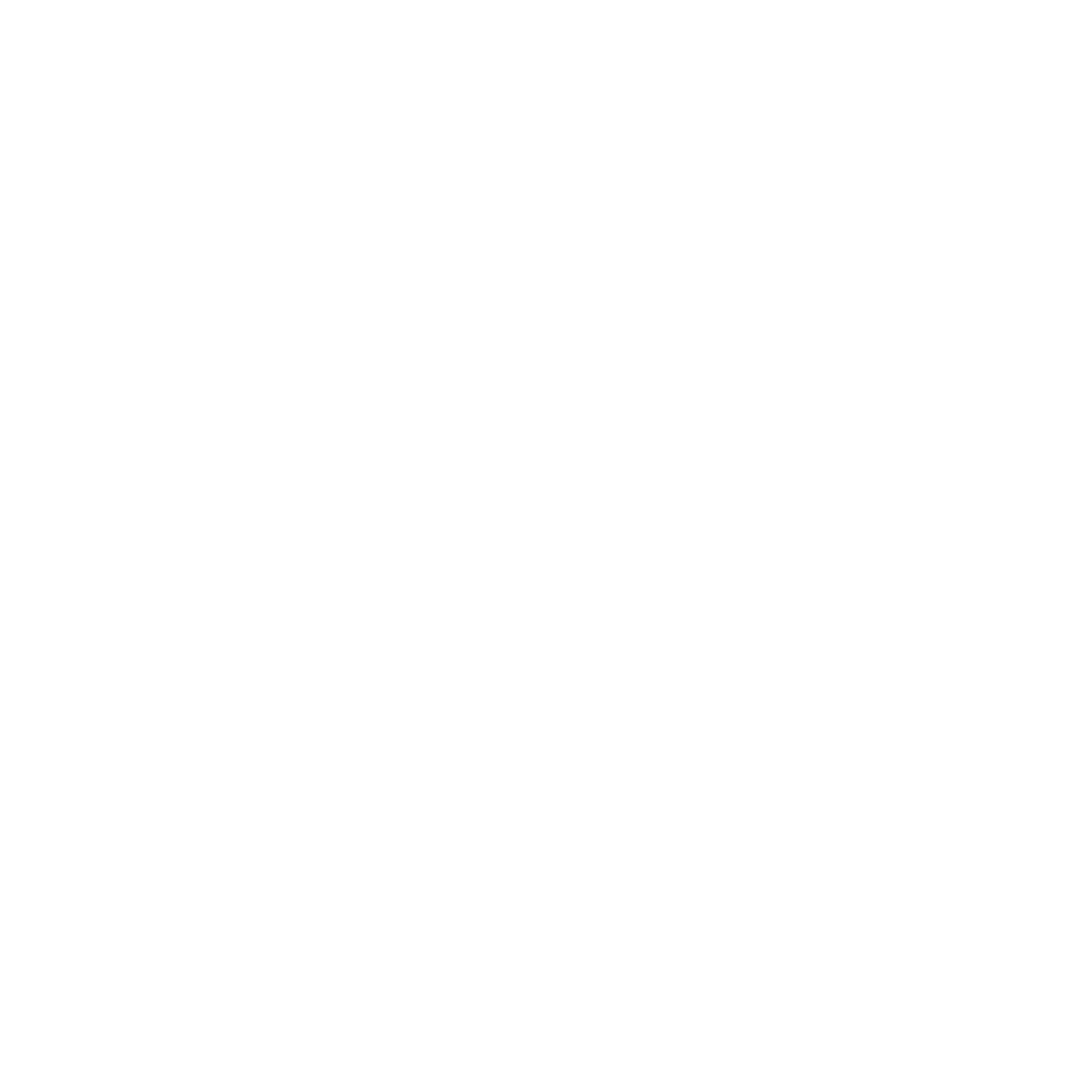 Alarmas Chiloe - Seguridad 247 en la Isla - logo color blanco
