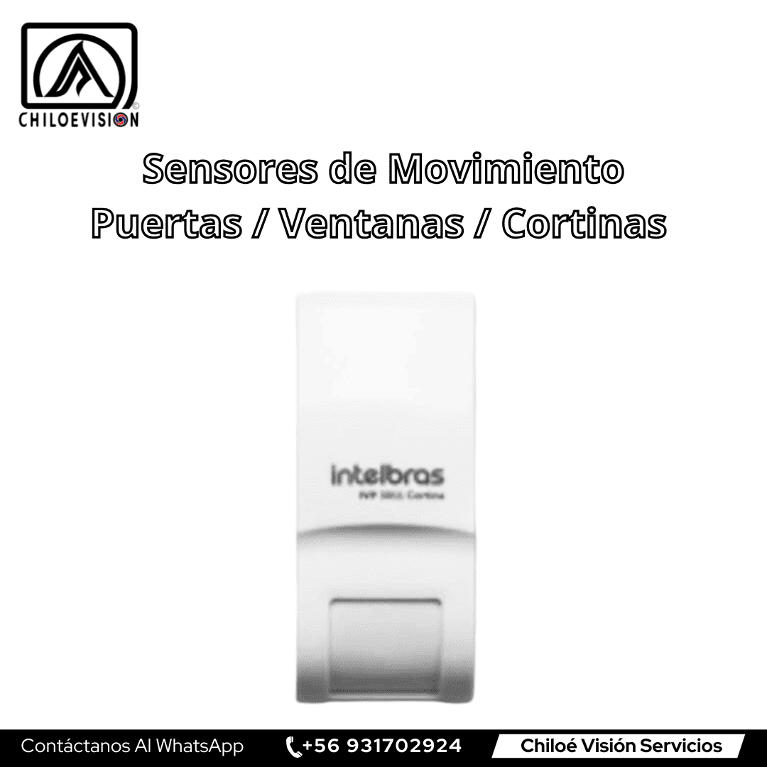 Sensores de Movimiento, Puertas, Ventanas y Cortinas – Alarma en Ancud