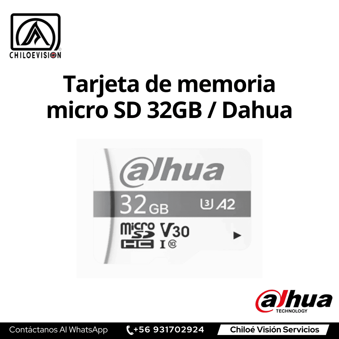 Tarjeta de Memoria micro SD 32GB / Dahua