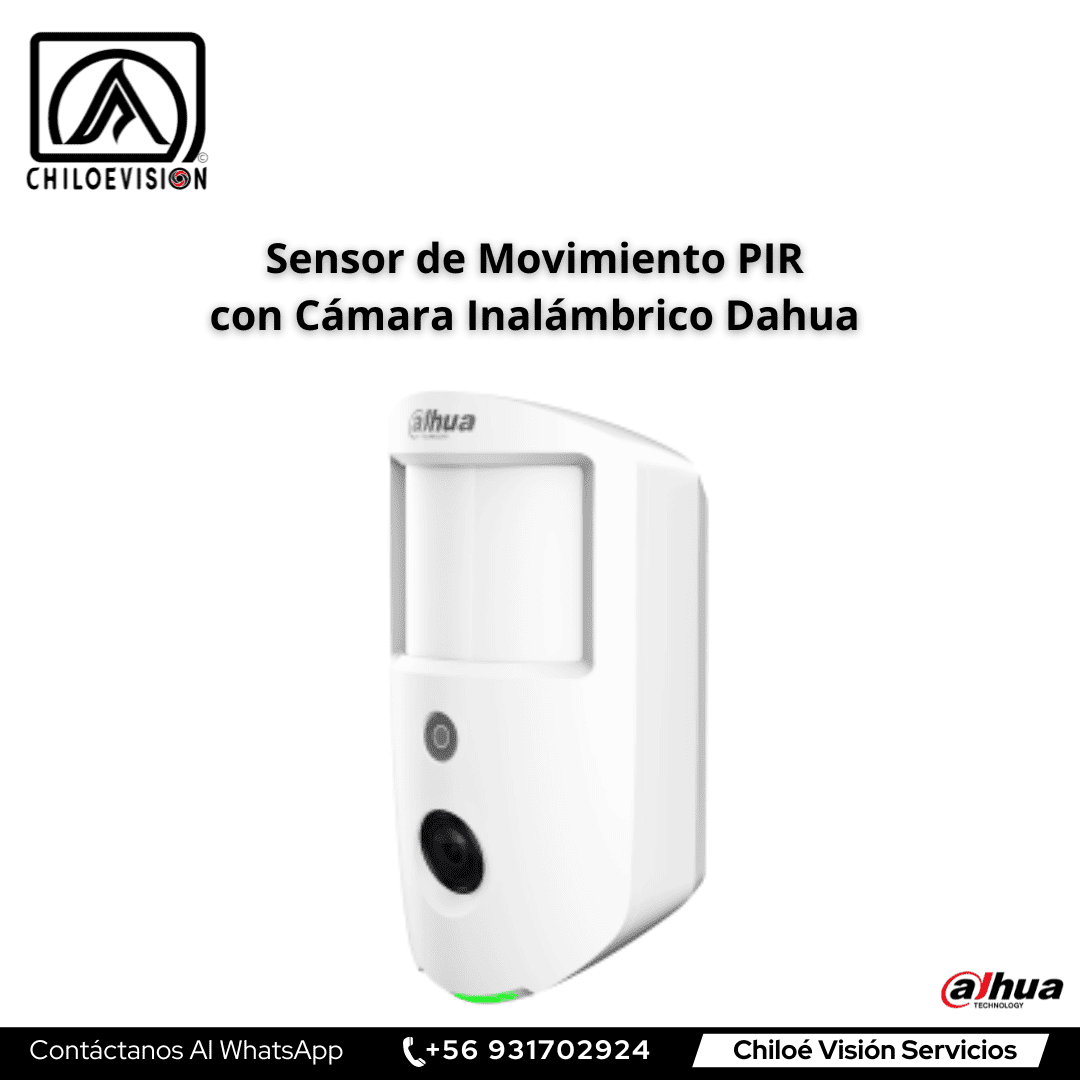Sensor de Movimiento PIR con Cámara Inalámbrico Dahua Antipet – Instalación de Alarmas en Chiloé