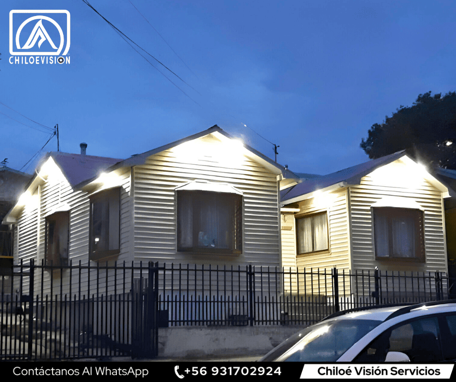 Instalación de Luces LED Decorativas en Exterior en Chiloé