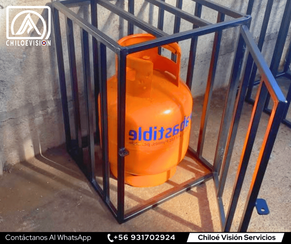 Rejas Metálicas y Protecciones para Cilindros de Gas en Chiloe
