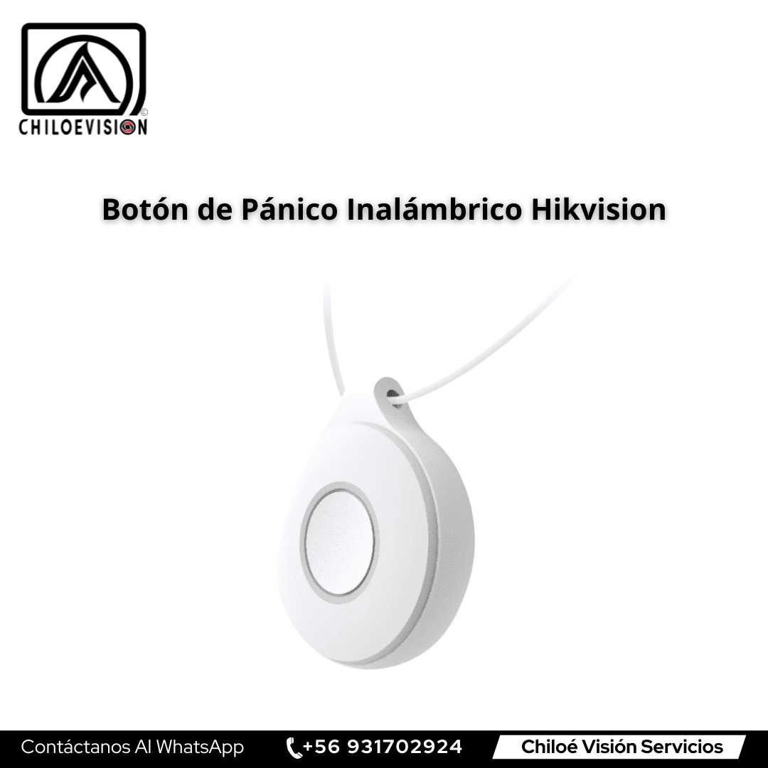 Botón de Pánico Inalámbrico para Alarmas Hikvision en Chiloé