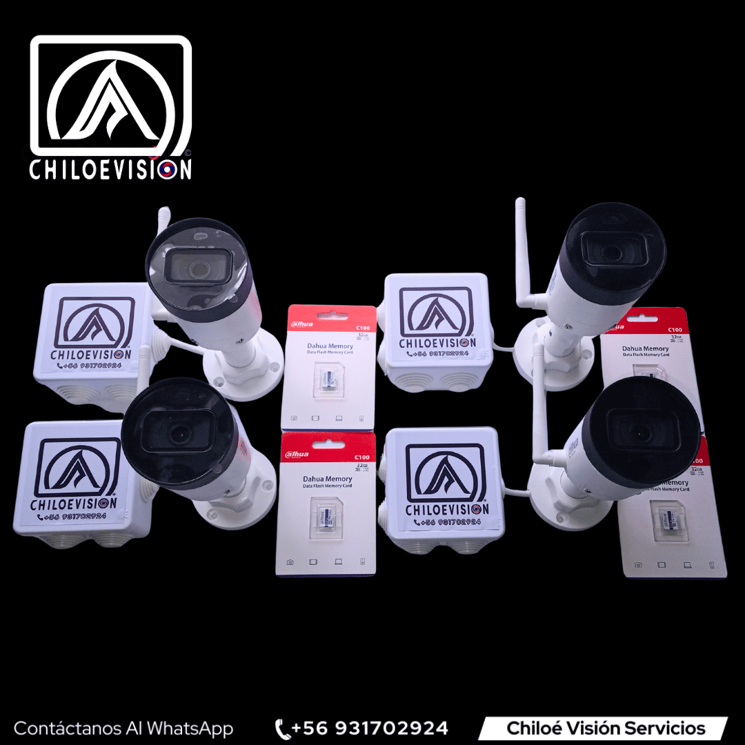 Kit de Cámaras de Seguridad WiFi IP en Chiloe