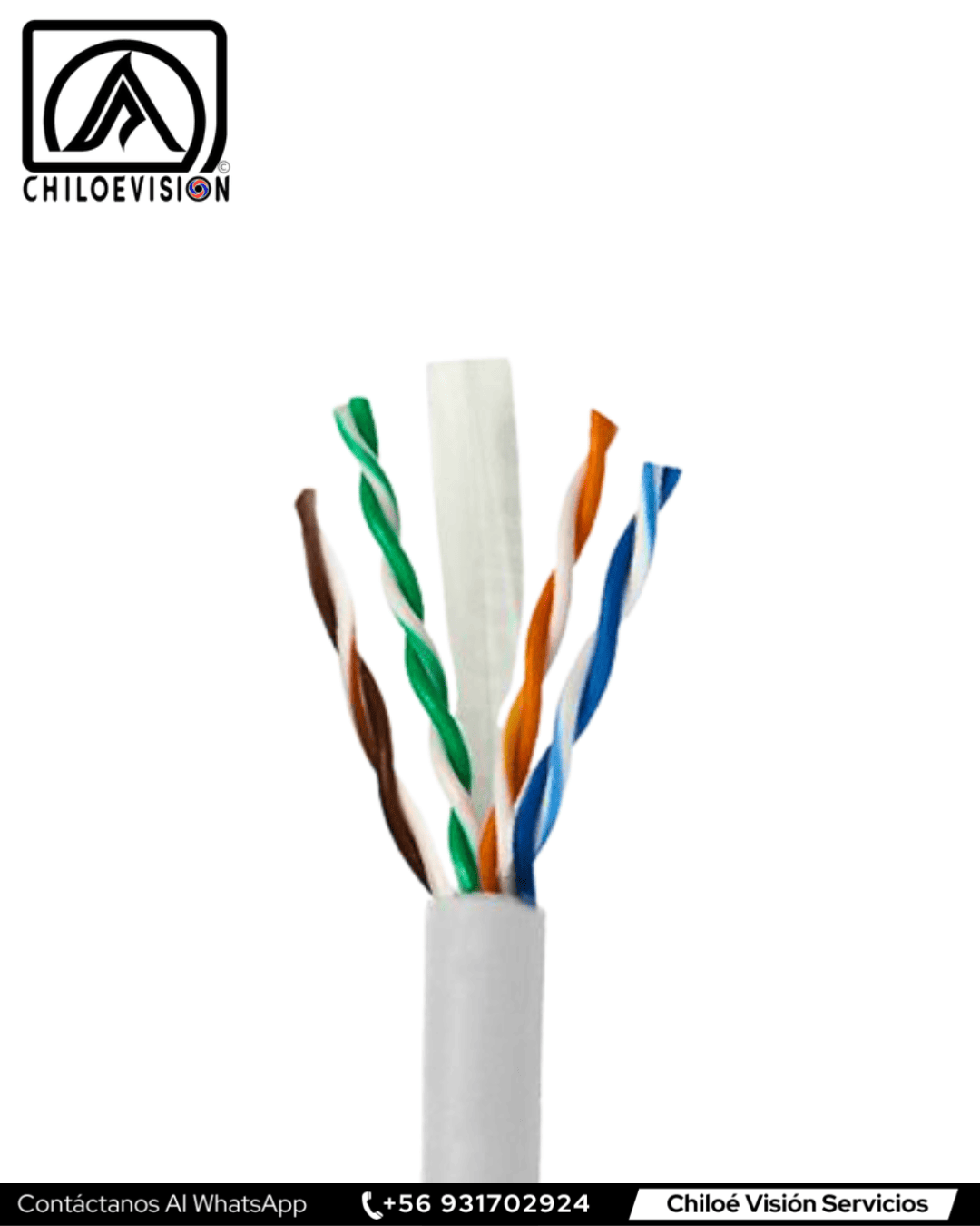 Cable UTP en Chiloé