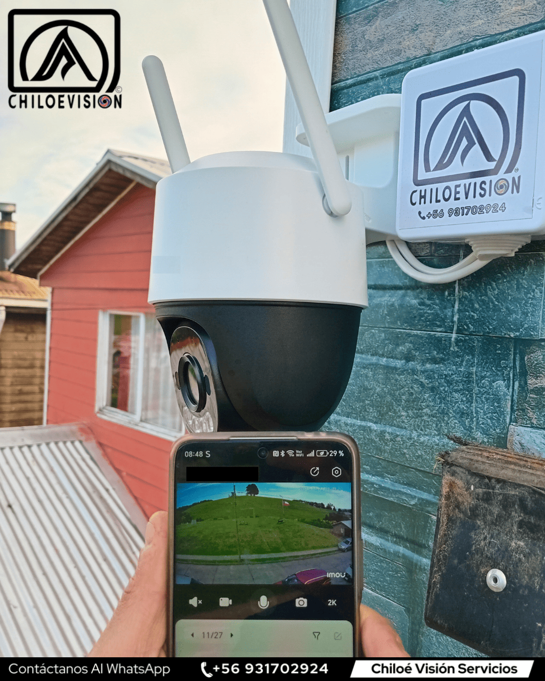 Instalación de Cámaras de Seguridad WiFi en Chiloé