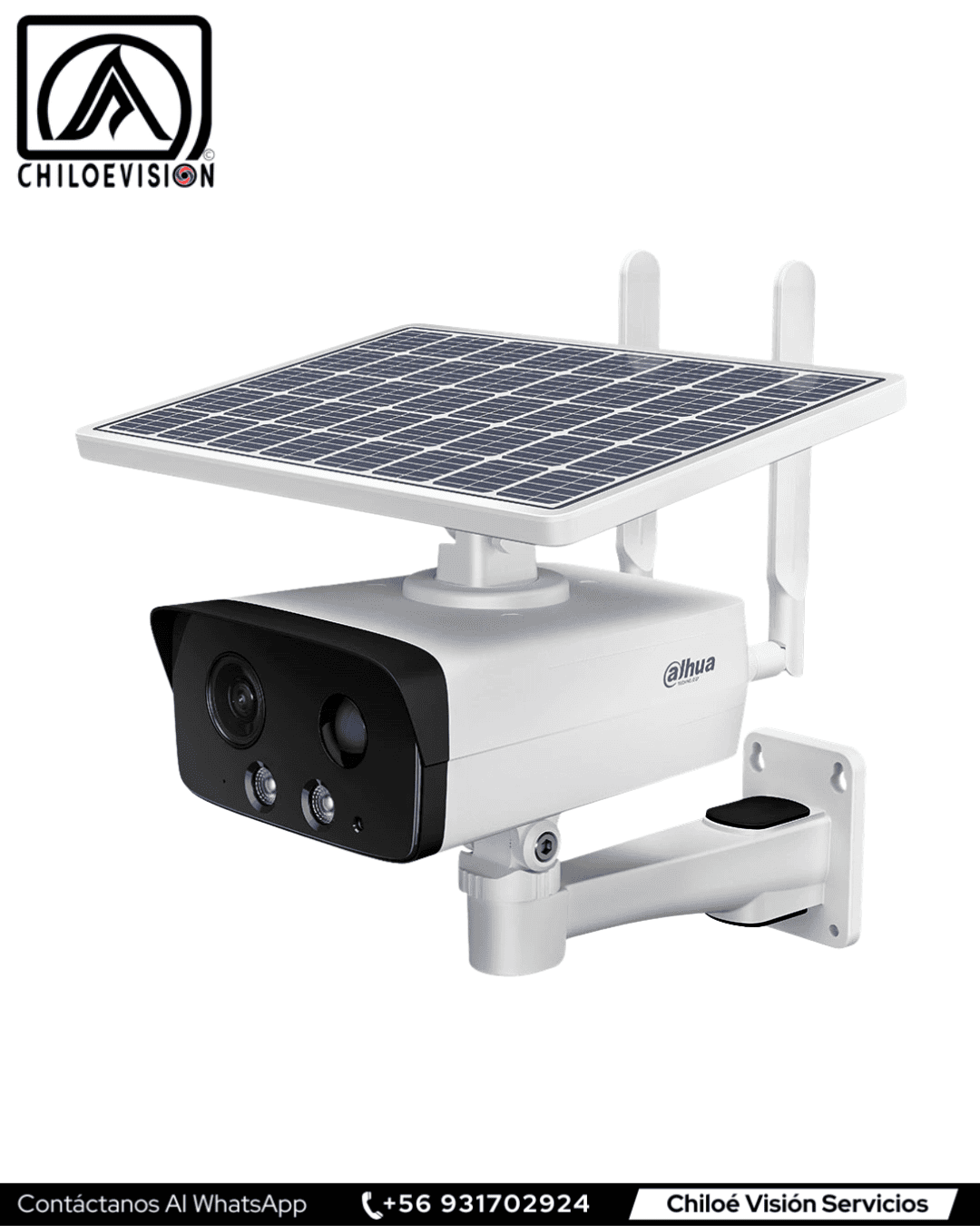 Cámara de Seguridad Solar Dahua en Chiloé