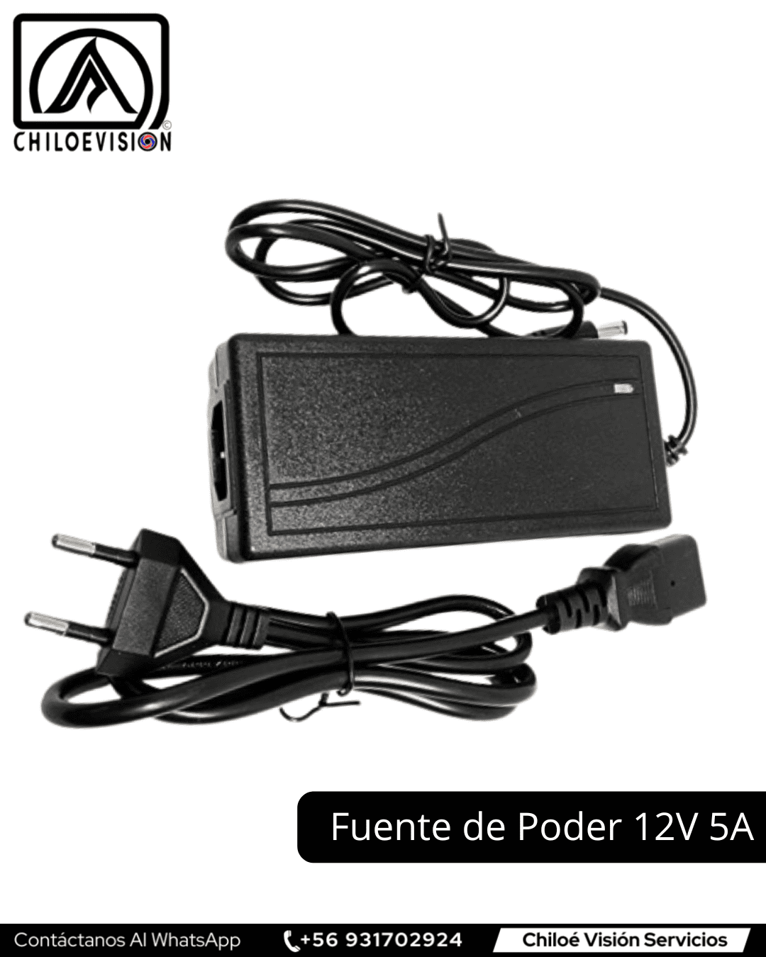Fuente de Poder 12V 5A en Chiloé