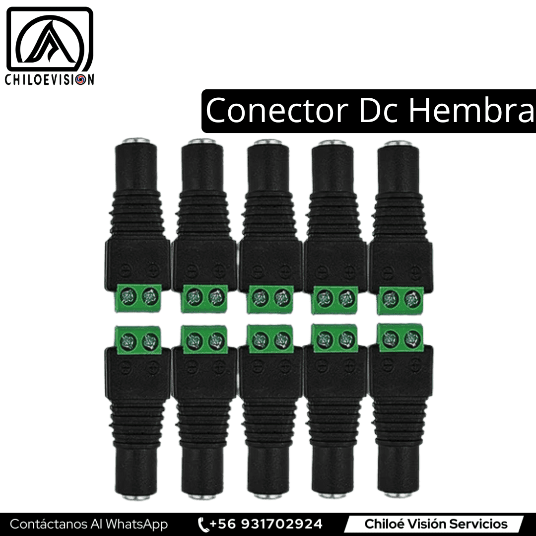 Conector DC Hembra en Chiloé