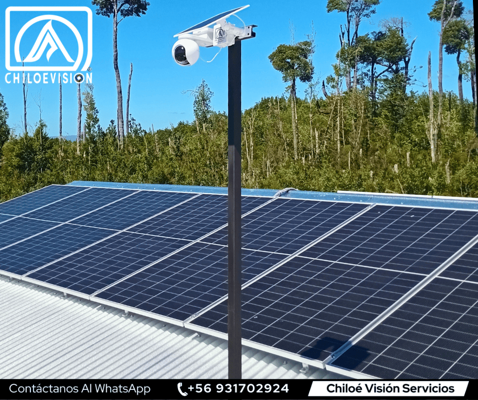 Instalación de cámaras solares en Chiloé
