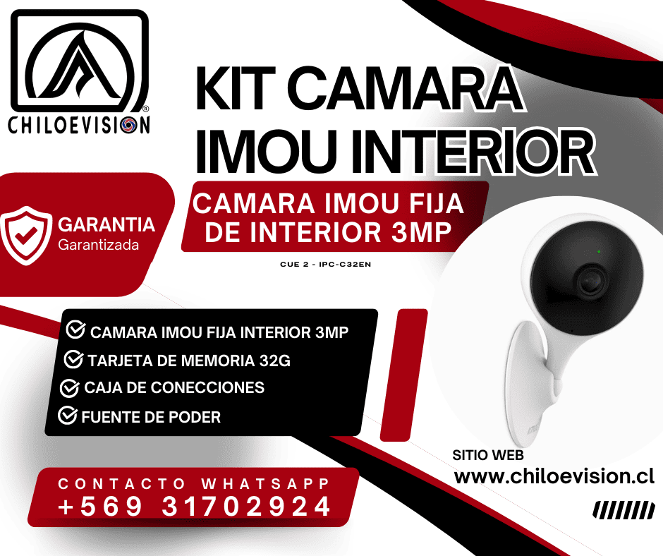 KIT Camara IMOU Fija de Interior