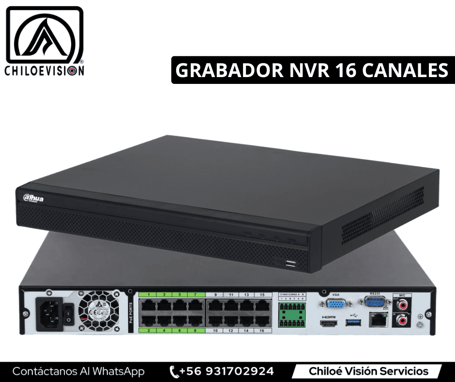 Grabador NVR 16 Canales