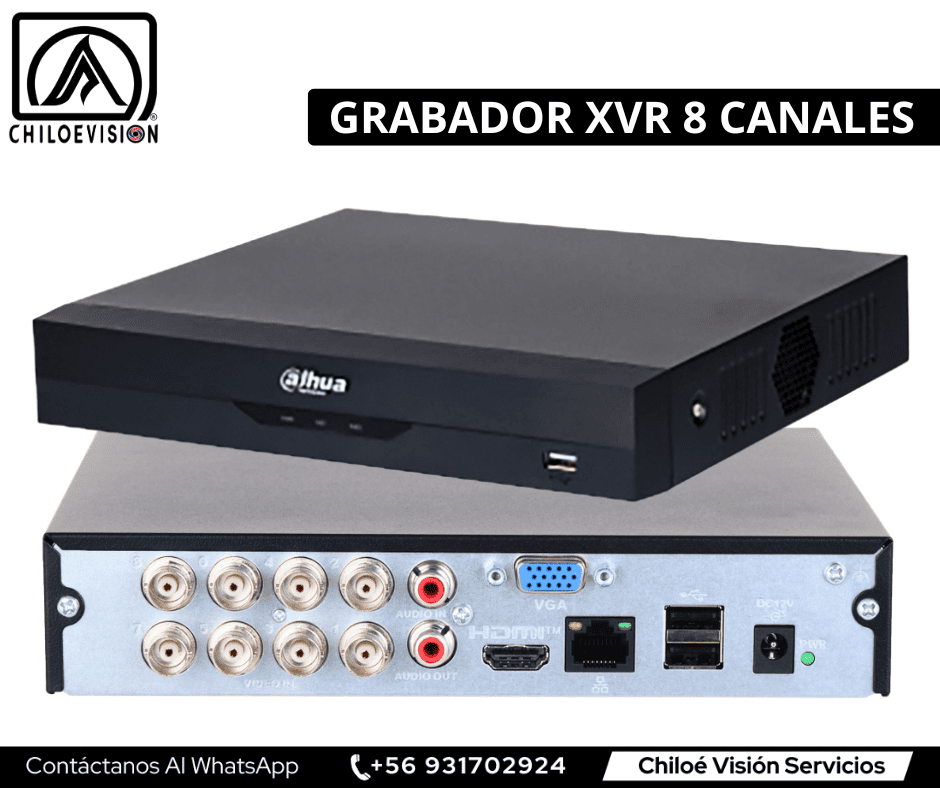 Grabador XVR de 8 Canales