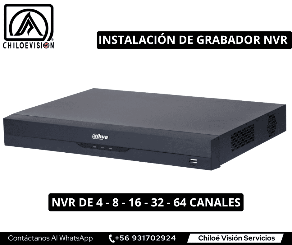 Instalacion de NVR en Chiloe