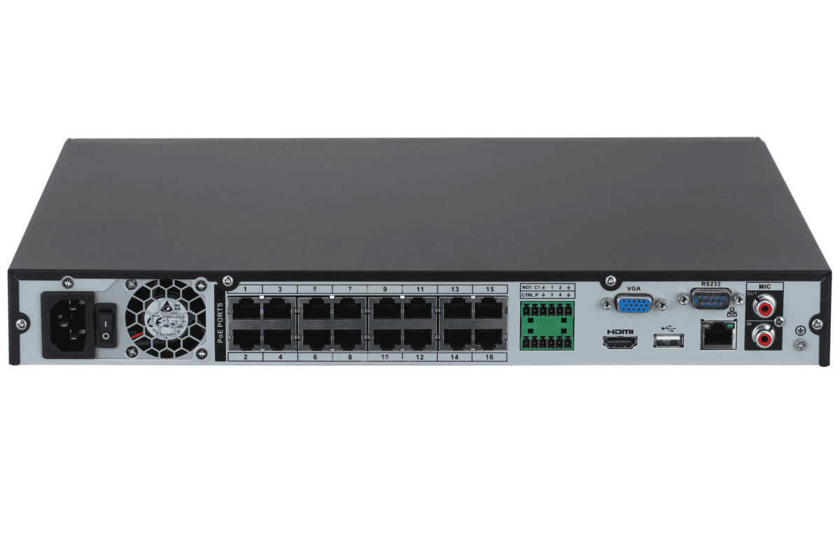NVR 16 Canales con 16 Puertos PoE Dahua DHI-NVR4216-16P-4KS3