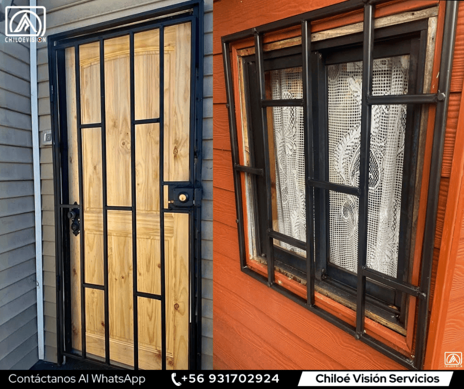 Proteccion ventanas y puertas Chiloe