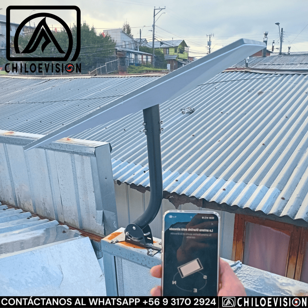 Instalación de Antena Starlink en Chiloé